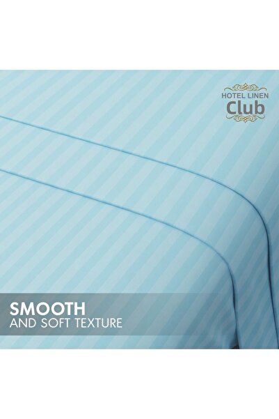 Hotel Linen Klub Queen-Striped Fitted Sheet Set - Premium and Durable Quality, Deep Pocket for a Perfect Fit