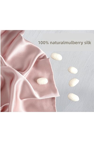 Nomads Felt Pink Silk Pillowcase 100% Mulberry Silk, 16 Momme, Sleep Comfort for Skin and Hair (1 Piece, 50X70 cm)