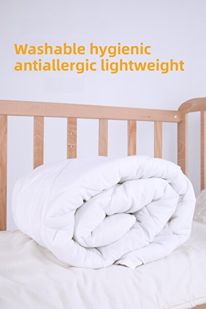 Babyhola لحاف أطفال من الألياف الدقيقة 100% قابل للغسل ومضاد للحساسية 100 سم ...