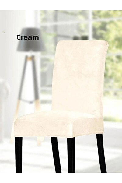 kanway Silk Velvet Chair Cover Chair Cover Elastic Standard (1 Piece)
