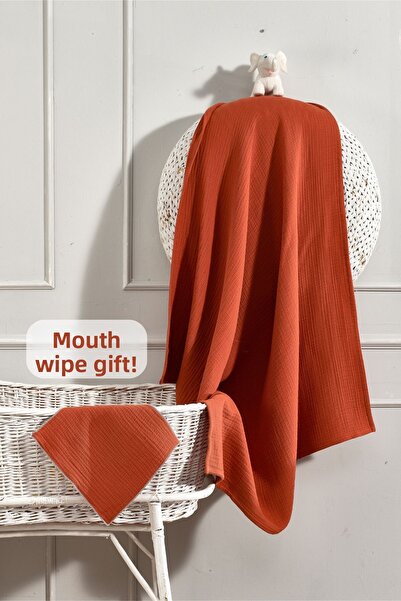 Minelya Home Collection بطانية أطفال من الموسلين العضوي 100% مكونة من 4 طبقات...