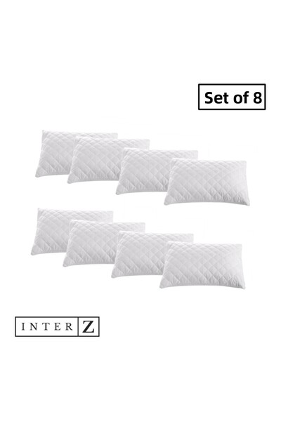 MELONIE Set 8 Protectoare de perne, Saltele de perna matlasate cu insertie, 5...