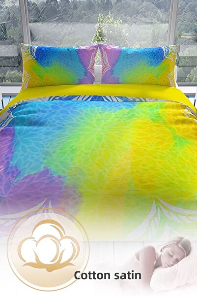 PerlaSera Energy 3d Cotton Satin Double Duvet Cover Set
