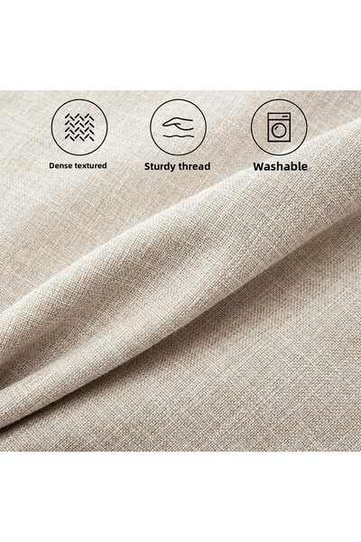 Deko Dekor 2 Τεμάχια 45x45 100% Φυσικό Ακατέργαστο Λινό Μαξιλαροθήκη