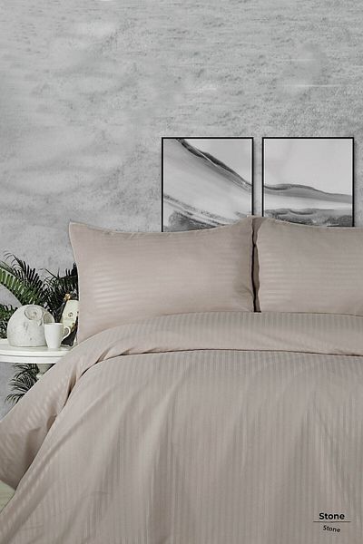 Miabella Home Σετ Παπλωματοθήκη Διπλό Premium Σατέν 200x220 εκ