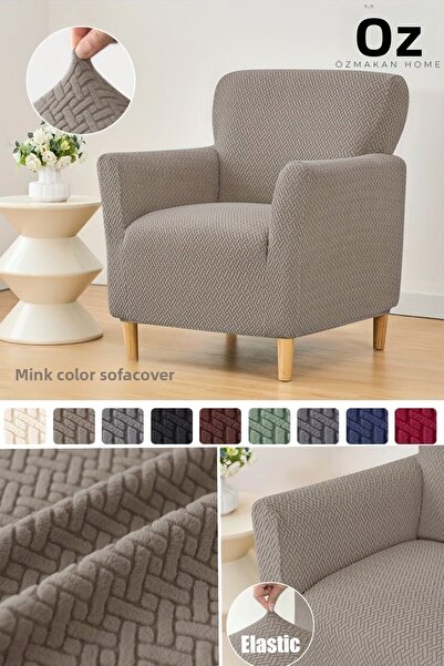 ÖZMAKAN Single Seat Cover - Elastic and Washable 1 Piece