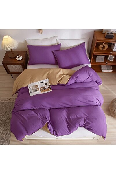 EVYA 100% Organic 160X200 cm Duvet Cover Set Soft Double Sided