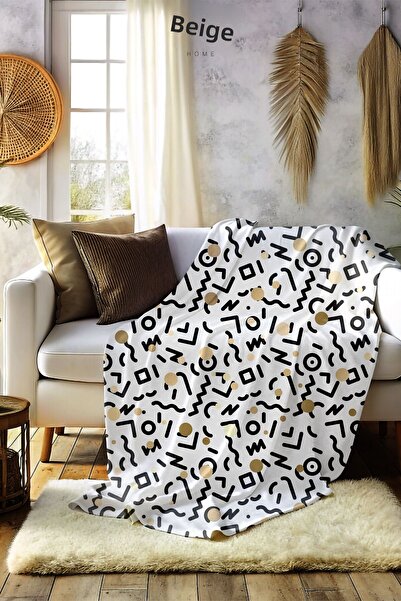 ECEMRE Fleece Blanket - Digital Printed Fleece Blanket - 130X160 cm