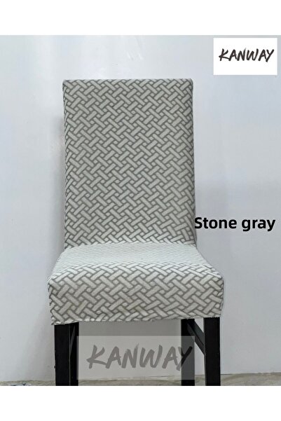 kanway Straw Pattern Chair Cover Lycra Flexible Washable Chair Cover (1Pcs)