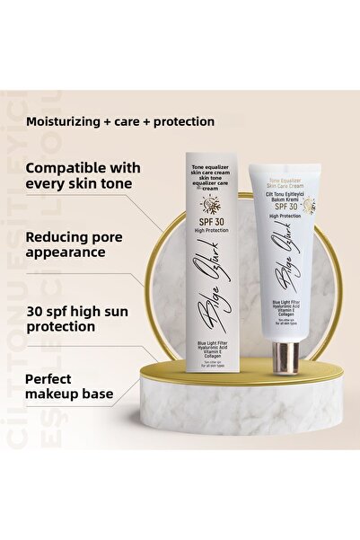 Bilge Öztürk Spf 30 and 50 ml Skin Tone Equalizing Care Cream
