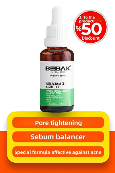 Bebak Pharma Pore Firming and Sebum Balancing Serum 5% Niacinamide + 1% Zinc ...