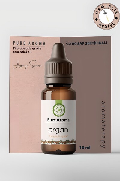 Pure Aroma زيت الأرغان زيت ناقل طبيعي نقي 100% معتمد، زيت أرغانيا سبينوسا 10 مل