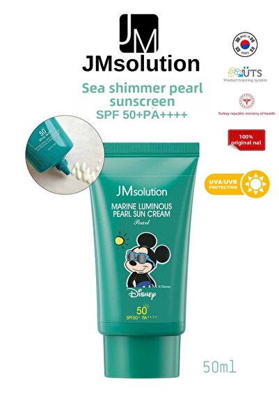 JMsolution سلسلة ديزني - واقي شمسي بحري بحري بمعامل حماية SPF 50 PA