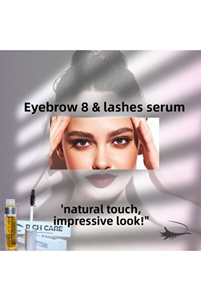 RİCH CARE مصل الحواجب والرموش لتطويل وتكثيف الشعر بالزيت العشبي