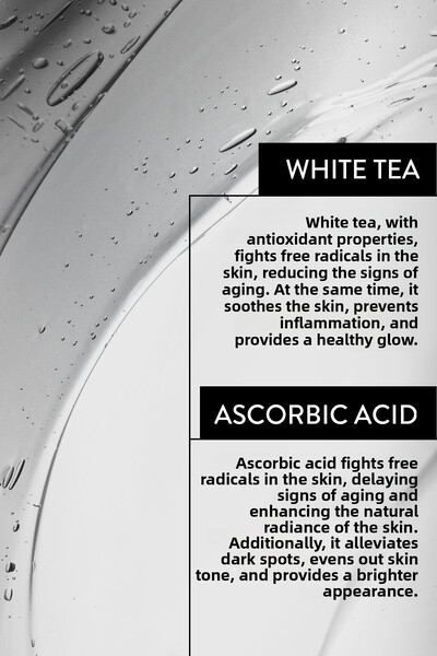 Jouk سيروم للبشرة بالشاي الأبيض وفيتامين - معادل لون البشرة وتفتيحها ومضاد للأكسدة 30 مل