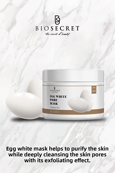 Biosecret قناع بياض البيض المضاد للعيوب ومضاد للمسام، قناع بياض البيض للمسام ...
