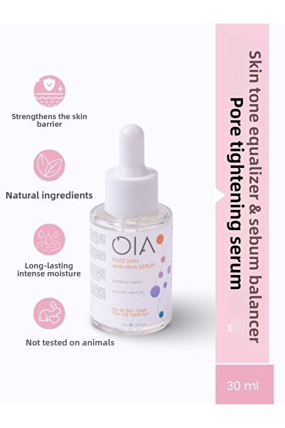 OIA Pure Skin Aha Bha Purifying Serum 30 ml |   Salicylic, Citric, Malic, Lac...