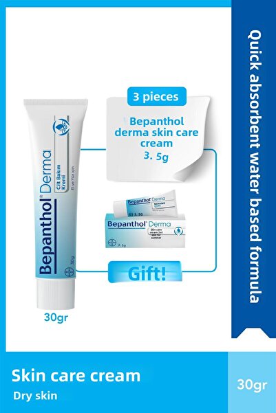 Bepanthol Derma Skin Care Cream 30 g 3 Pieces Skin Care Cream 3.5 g