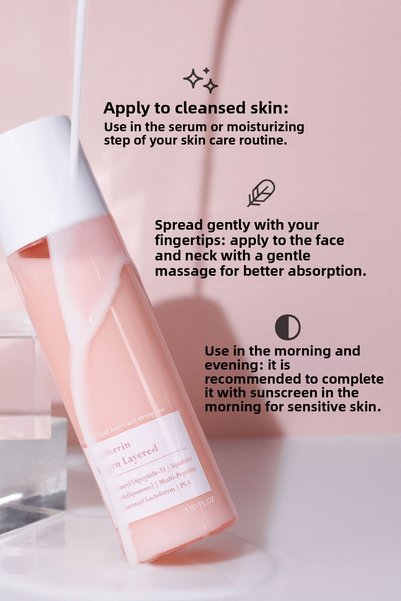 Hyalferrin Layered Layered Skin Serum 150ml |   Korean Skin Care with Lactoferrin, Peptide, Niacinamide - Ovaco