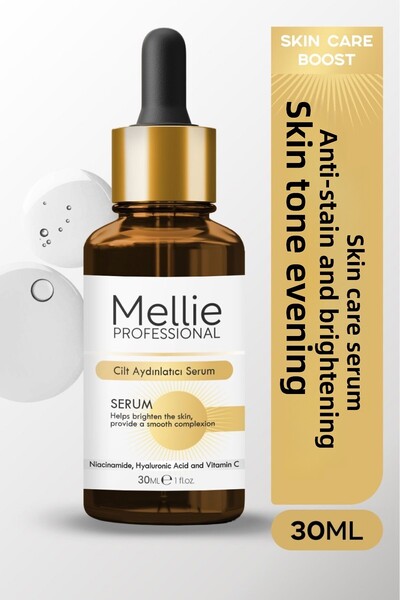 mellie Skin Brightening, Anti-Blemish and Tone Equalizing Skin Care Serum 30 ml