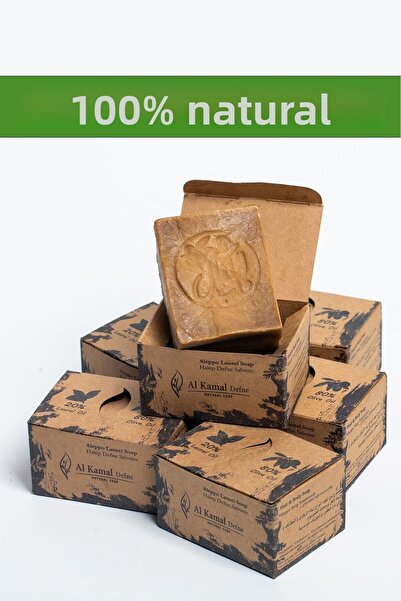 AlKamal Defne 6 قطع صابون طبيعي مصنوع يدوياً 20% زيت الغار 1 كجم