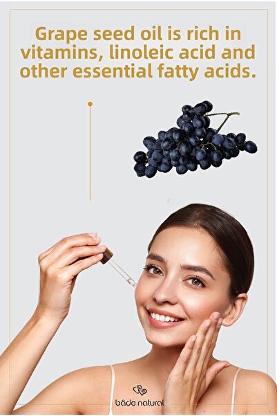 Bade Natural 30 Ml Grape Seed Oil - Cold Pressed, 100% Pure