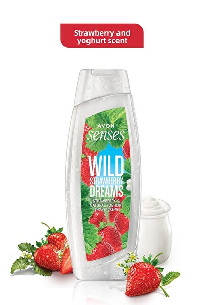 AVON Senses Wild Strawberry Dreams Creamy Shower Gel 500ml