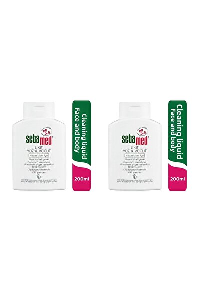 Sebamed Liquid Face Body 200 Ml(liquid Face & Body Wash) Liquid X 2 Pieces