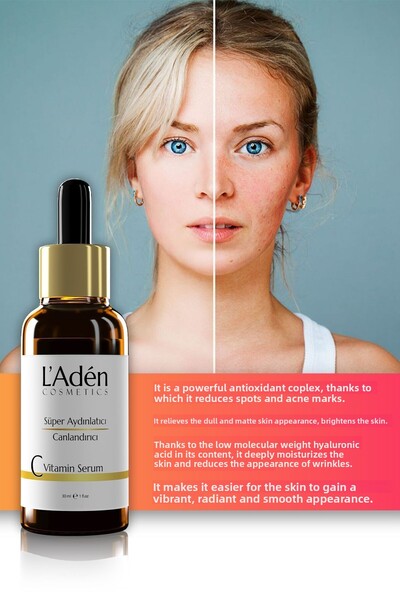 L'Aden Cosmetics مضاد للتجاعيد والعيوب مع مصل C المضيء