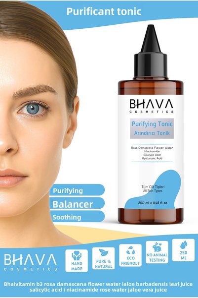bhava cosmetics Pore ​​Firming Tonic Salicylic Acid Hyaluronic Acid Revitaliz...