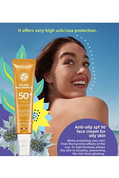 Yves Rocher واقي شمسي نباتي مضاد للزيوت 40 مل مضاد للمعان