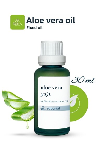 sabunal زيت الصبار 30 مل - زيت طبيعي للعناية بالبشرة معصور على البارد