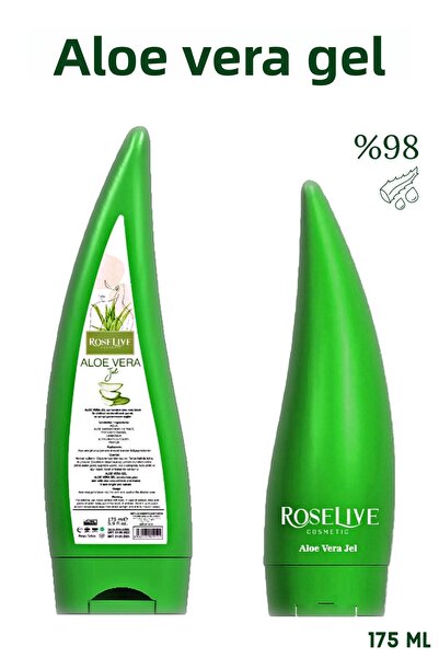 Roselive Aoe Vera Gel - Daily Face and Body Care, 175 Ml Natural Moisturizer/...