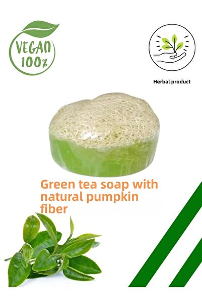 Karşı Köyden Natural Pumpkin Fiber Green Tea Soap 100 G