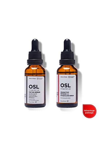 OSL Omega Skin Lab مجموعة العناية الكاملة لمكافحة الشيخوخة