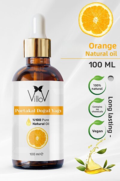 Villov زيت البرتقال العطري الطبيعي المعصور على البارد 100 مل