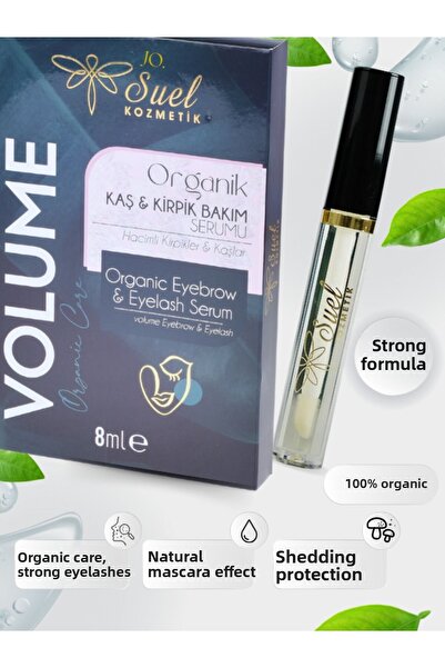joSuel Organic Eyebrow and Eyelash Treatment Serum – Fast Growth, Anti Prickly and Anti-Spill