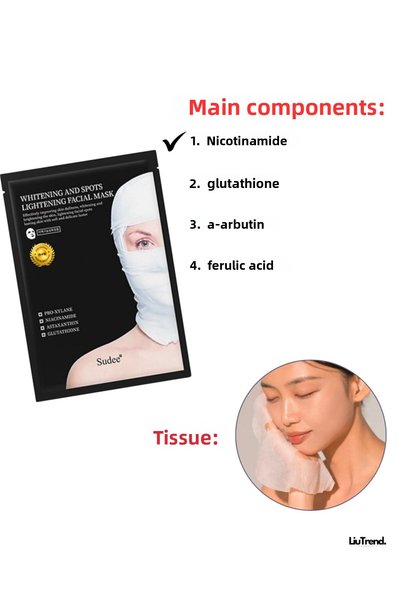 Sudee Whitening and Spots Lightening Facial Mask (30 ml 1 Pc) Fabric Mask for Lightening the Spots