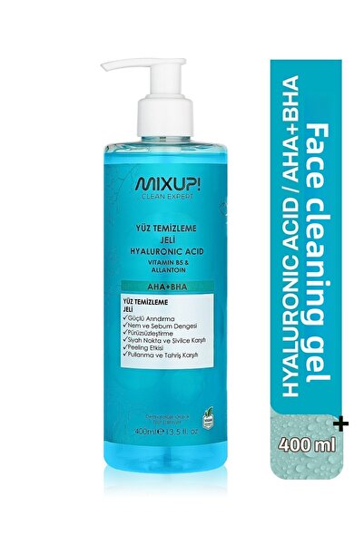 Mixup Clean Expert - Aha & Bha 400 مل حمض الهيالورونيك - جل منظف مضاد لحب الش...