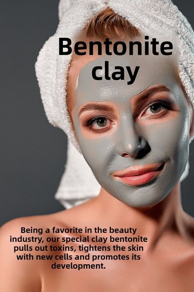 homenter Face & Body Bentonite Clay Mask | White Clay Powder 500 gr | 100% Natural | Skin Pore Cleansing