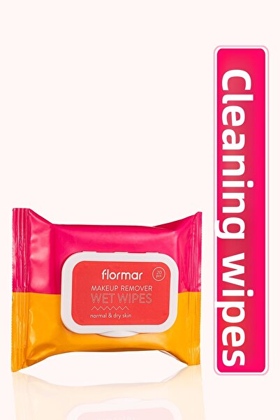 Flormar Makeup Removal Wipes for Normal and Dry Skin - Wet Wipes - 001 -8690604557349