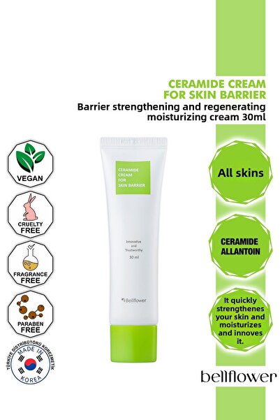 Bellflower كريم تقوية وتجديد وإصلاح وترطيب حاجز يحتوي على السيراميد 30 مل