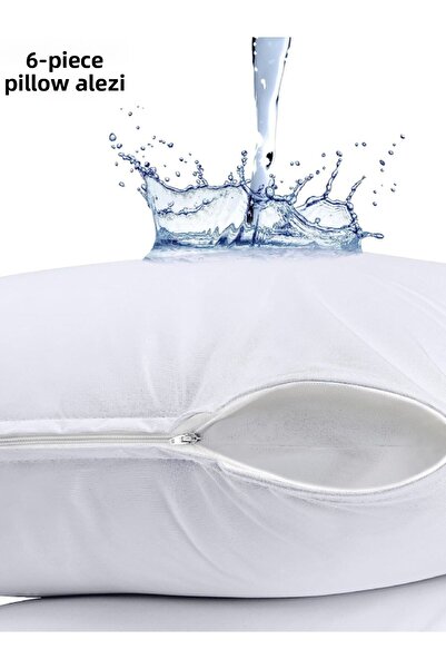 VESSİNOHOME Protector de pernă micro 6 buc. Saltea rezistentă la lichide, ant...