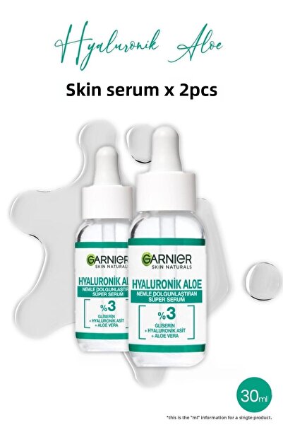 Garnier سوبر سيروم ممتلئ الجسم بالصبار الهيالورونيك 30 مل × 2 قطعة