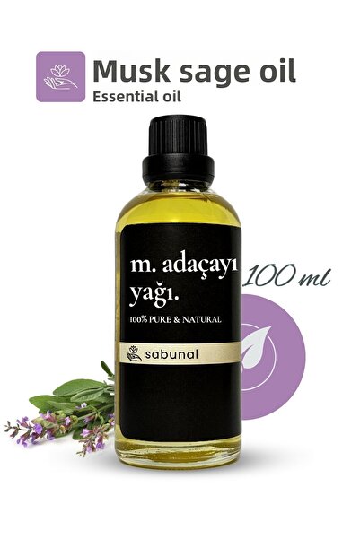 sabunal Clary Sage Oil 100 ml - Aromatherapy and Skin Care Oil