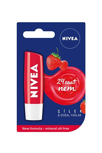 NIVEA مرطب الشفاه 4 8 جرام فراولة