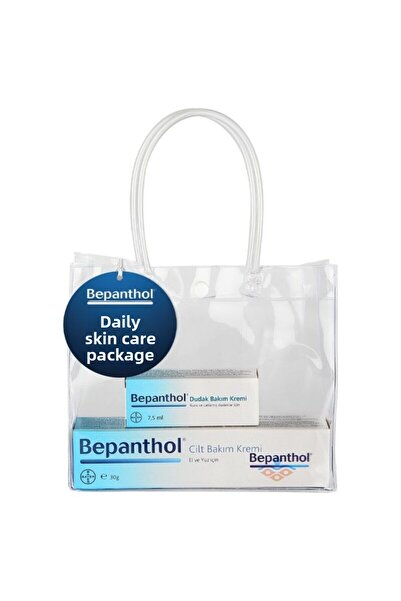 Bepanthol Skin Care Cream 30 Gr + Lip Care Cream 7.5 Ml Introduction Package