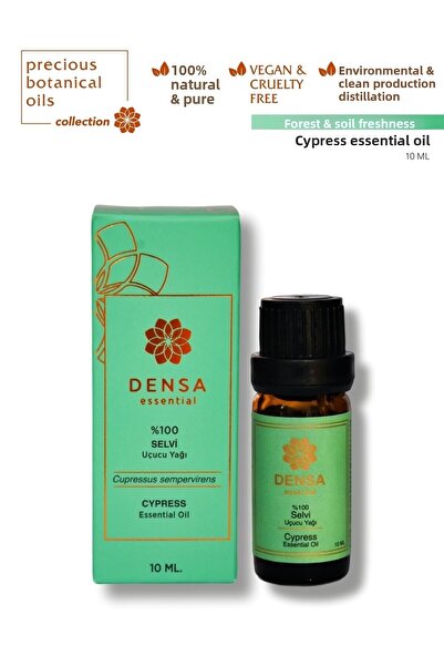 Densa Essential موزع مبخرة 10 مل - زيت السرو العطري الطبيعي 100%، تدليك الشمو...