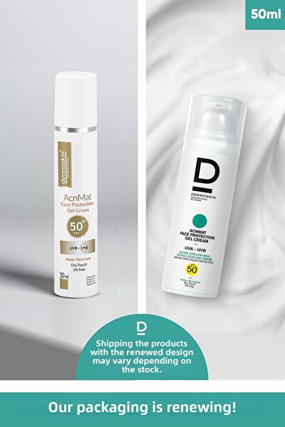 Dermoskin كريم جل لحماية الوجه بعامل حماية من الشمس 50+ لحب الشباب