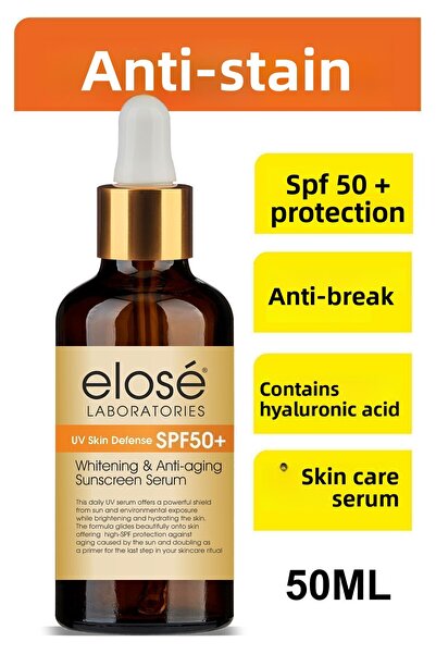Elose 50ml Intensive Anti-Blemish - +50 SPF Sun Protection Serum, Hyaluronic ...
